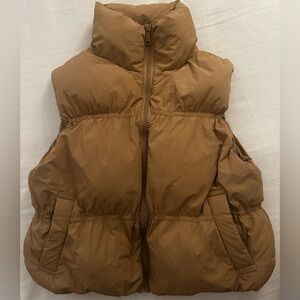 Tan Puffer Vest SIZE - XS